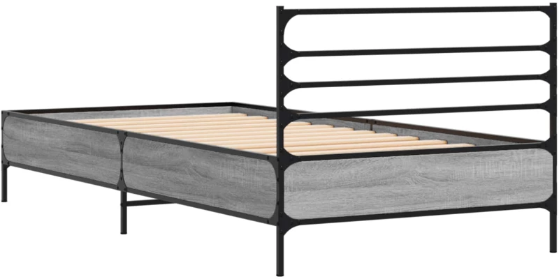 vidaXL Σκελετός Κρεβατιού Γκρι Sonoma 80 x 200 cm Επεξεργασμένο Ξύλο