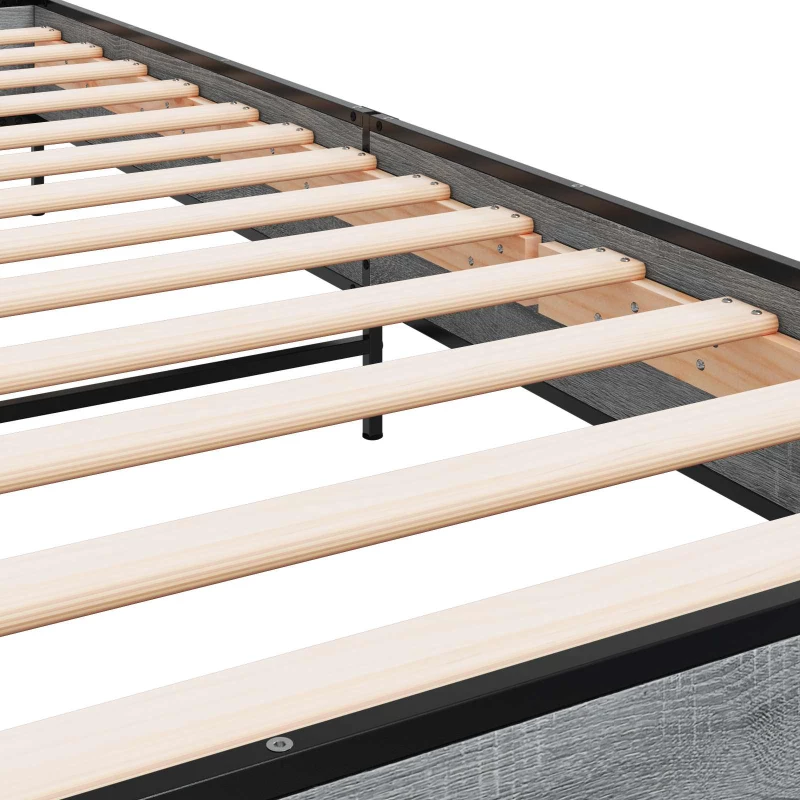 vidaXL Σκελετός Κρεβατιού Γκρι Sonoma 80 x 200 cm Επεξεργασμένο Ξύλο