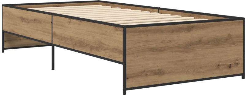 vidaXL Σκελετός Κρεβατιού Artisan Δρυς 80 x 200 cm Επεξεργασμένο Ξύλο