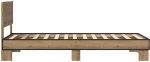 vidaXL Κρεβάτι με Κεφαλάρι Artisan Δρυς 80 x 200 cm Επεξεργασμένο Ξύλο