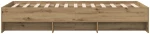 vidaXL Σκελετός Κρεβατιού Artisian Δρυς 80 x 200 cm Επεξεργασμένο Ξύλο
