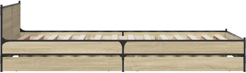 vidaXL Κρεβάτι με Κεφαλάρι Sonoma Δρυς 80 x 200 cm Επεξεργασμένο Ξύλο