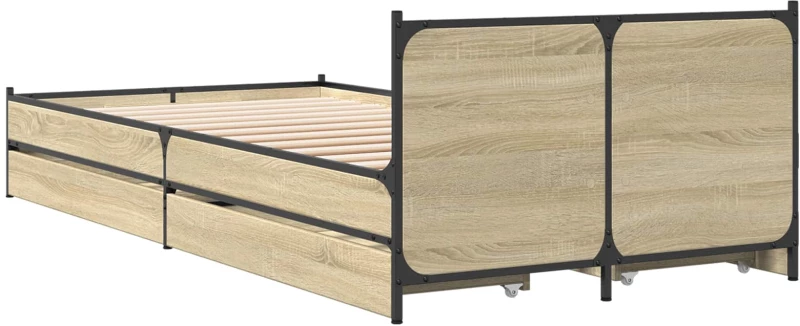 vidaXL Κρεβάτι με Κεφαλάρι Sonoma Δρυς 80 x 200 cm Επεξεργασμένο Ξύλο