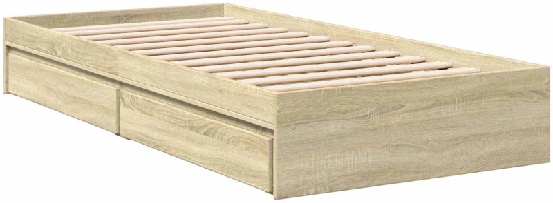 vidaXL Σκελετός κρεβατιού με αποθήκευση Sonoma Δρυς 80 x 200 cm