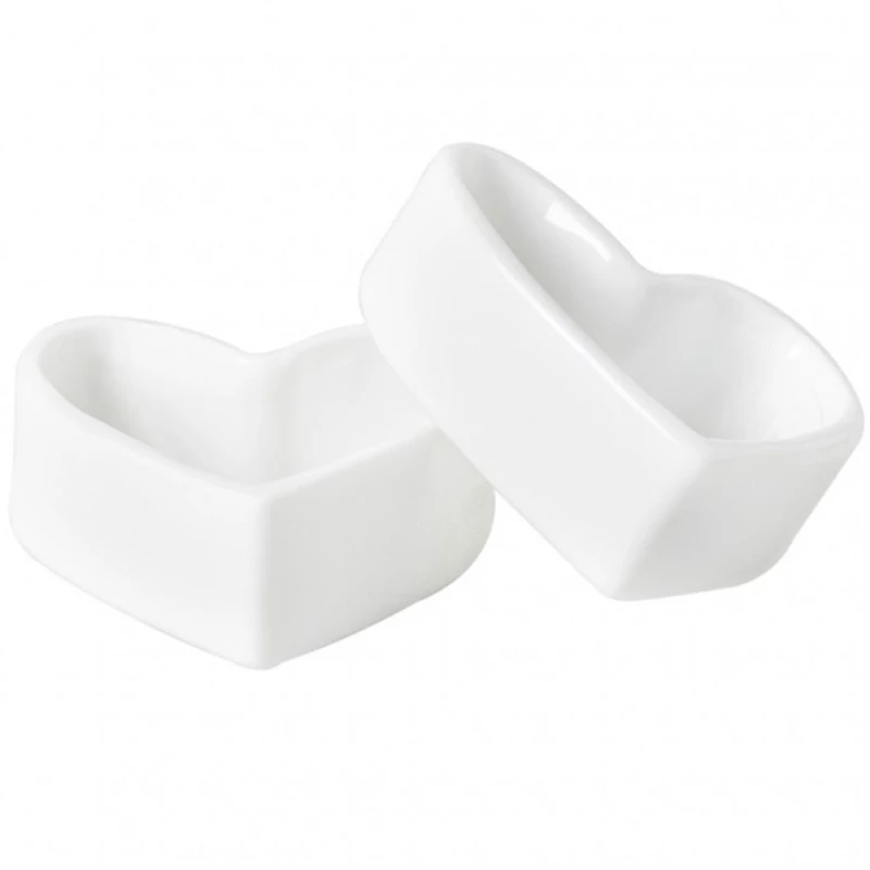 Δαχτυλίδια Πετσέτας Hearts (Σετ 2Τμχ) RD0017757 4,5x4x1,5cm White Raeder Πορσελάνη