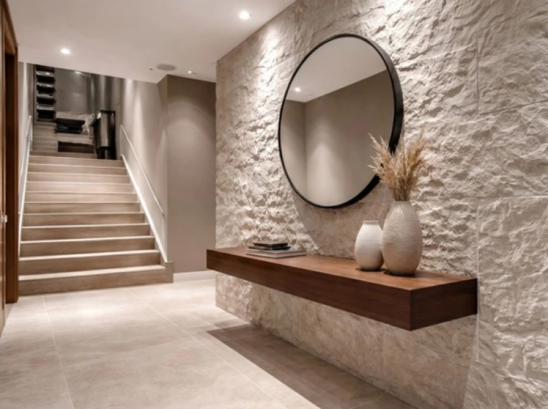 PANEL PU ΤΕΧΝΗΤΗΣ ΠΕΤΡΑΣ 334020 ROCK STONE 600/1200mm BEIGE WHITE NewPlan