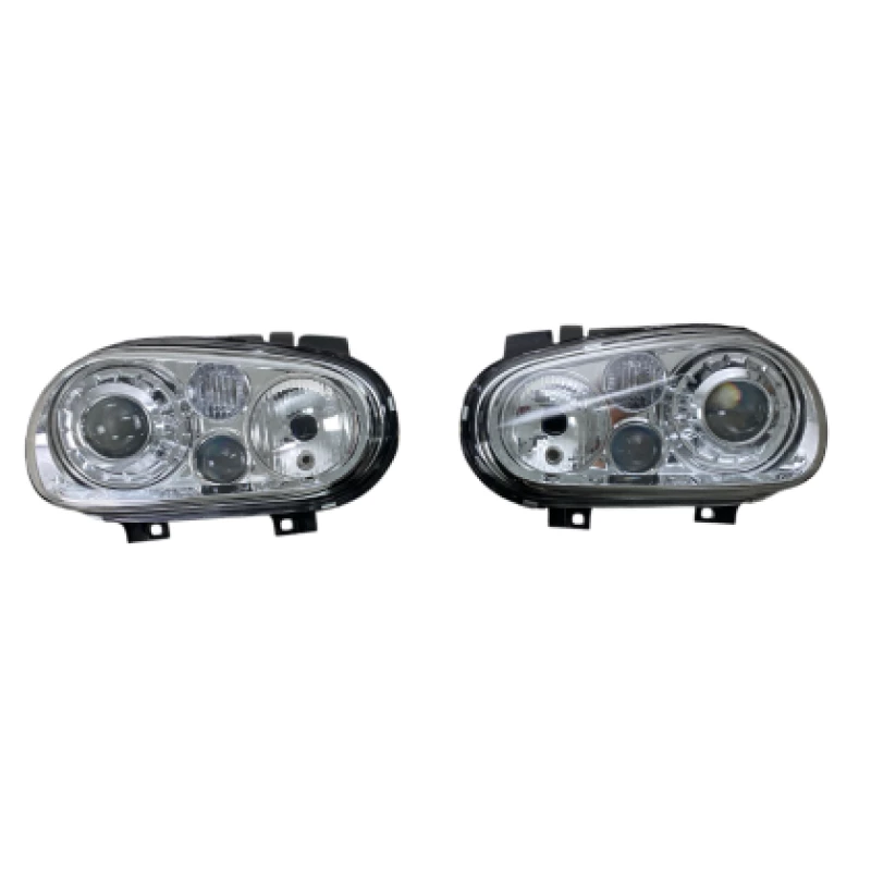 Φανάρια εμπρός Vw Golf IV R32 - chrome , χωρίς λάμπες (Η7) - σετ 2τμχ.