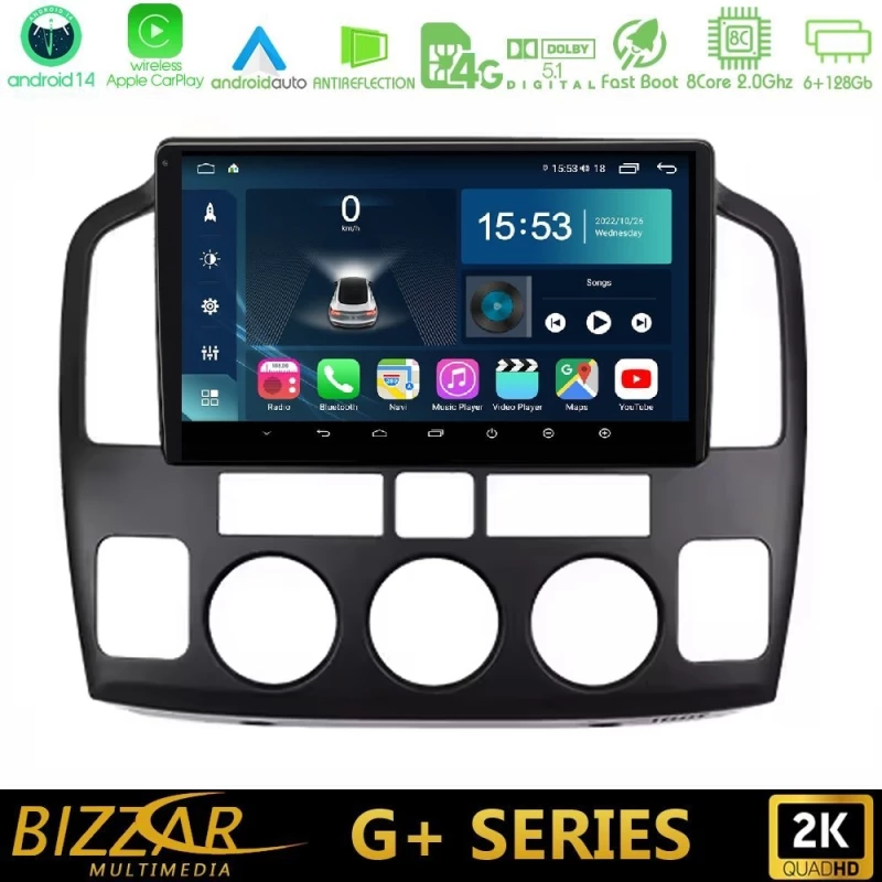 Bizzar G+ Series Suzuki Grand Vitara 2003 – 2005 8core Android14 6+128GB Navigation Multimedia Tablet 9"