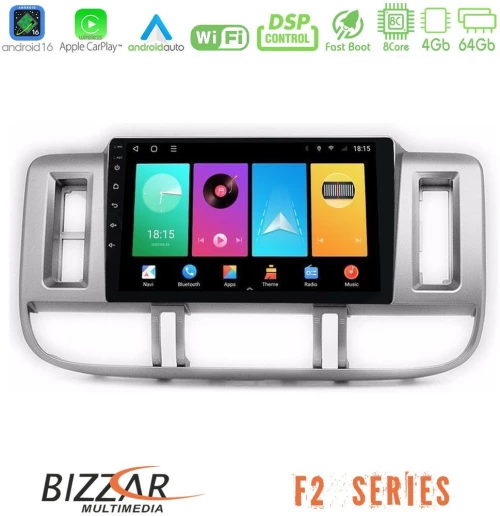 Bizzar F2 Series 8Core Android16 4+64GB  Nissan X-Trail (T30) 2000-2003 Navigation Multimedia Tablet 9"