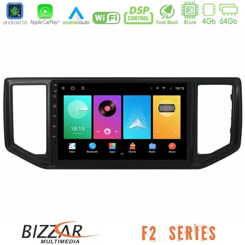 Bizzar F2 Series 8Core Android16 4+64GB  VW Amarok 2017-2022 Navigation Multimedia Tablet 9"