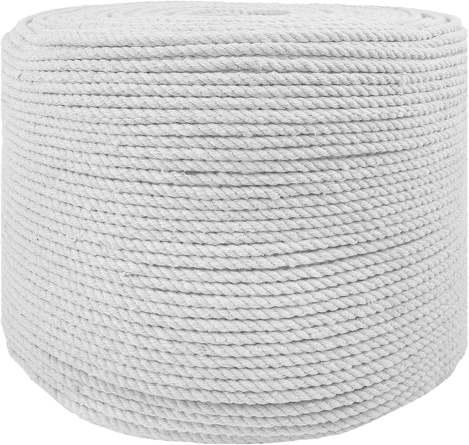 vidaXL Σχοινί 10 pcs Λευκό Βαμβάκι