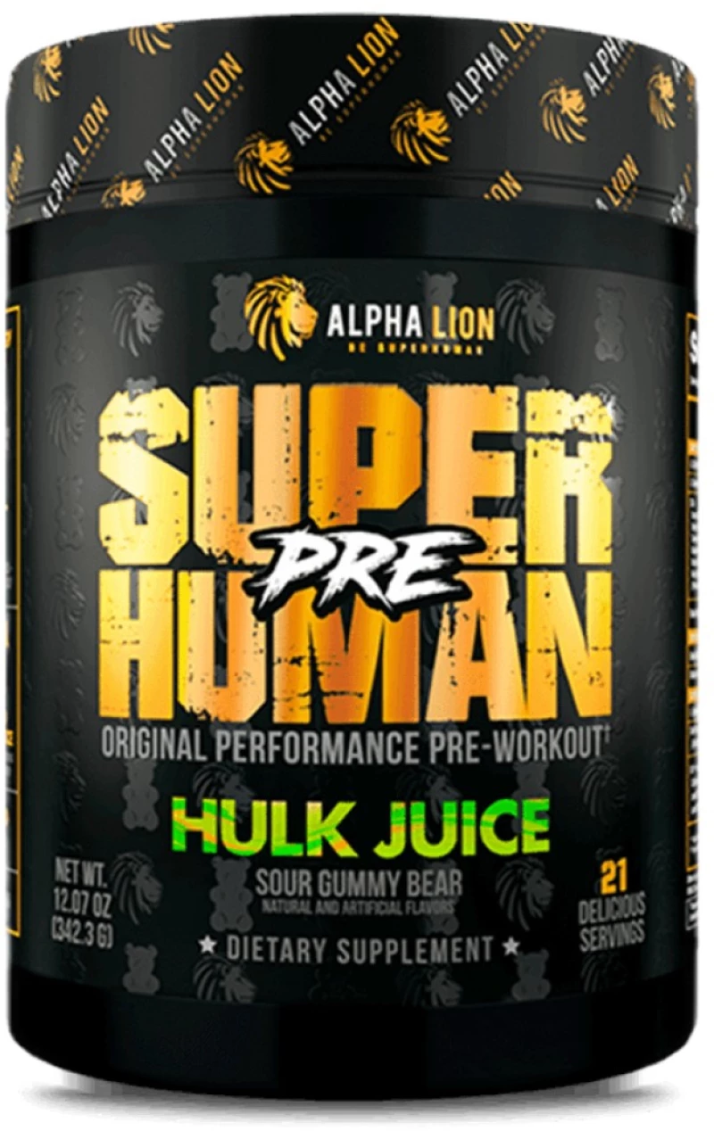 Alpha Lion Superhuman Pre | with ZumXR & S7 Blend [342 Γραμμάρια] Hulk Juice