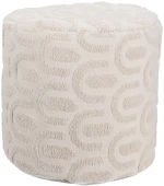 ΣΚΑΜΠΌ & ΠΟΥΦ POUF ROUND W ARCH DESIGN 40X38 HZ1601350