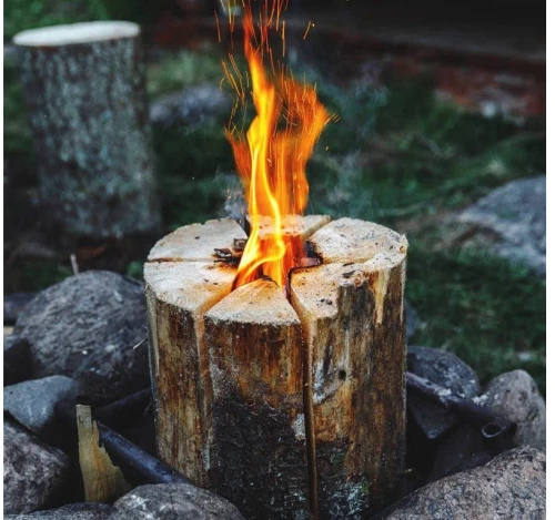 ΑΞΕΣΟΥΆΡ ΨΗΣΤΑΡΙΏΝ BBQ LOG CANDLE WOOD BBQ H20XD15CM FS6000010
