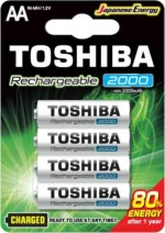ΜΠΑΤΑΡΙΑ ΠΡΟΦΟΡΤΙΖΜΕΝΗ AA HR6 1950mAh TOSHIBA BL4