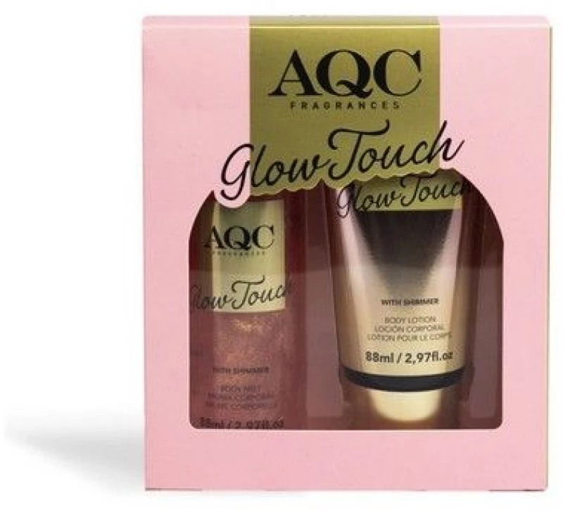 AQC Fragraces Set Glow Touch With Shimmer Duo Pack Body Mist & Body Lotion 2x88ml