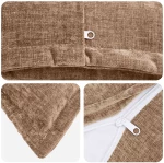 vidaXL Κάλυμμα Μαξιλαριού HEERLEN Καφέ 40 x 145 εκ. Ύφασμα Chenille