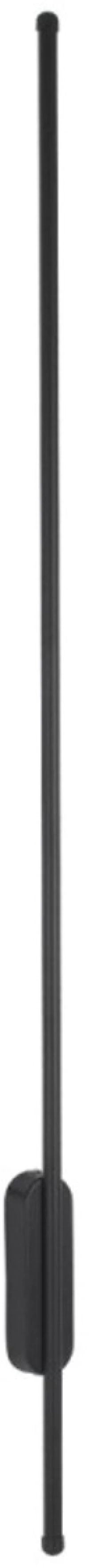 VenCore VenCore Linear Wide 6093-20004 - Μοντέρνο Επιτοίχιο Δίφωτο LED 18W Μαύρο Αλουμίνιο 120CM με Ρυθμιζόμενο CCT Λευκό - Ημέρας - Θερμό - Χειρισμός CCT μέσω Διακόπτη On-Off
