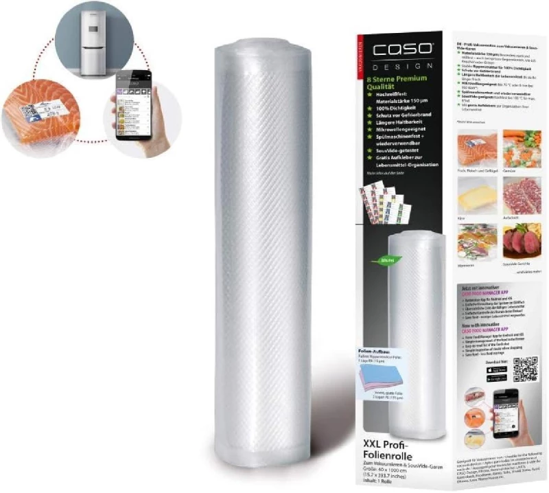 Casp 1224 Ρολό Γκοφρέ  40x1000cm για Vacuum  1 τμχ