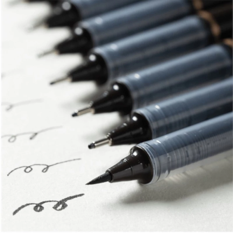 Μαρκαδόροι σχεδίου Deli Dmast Pigment Liner σετ 10τμχ μαύρο