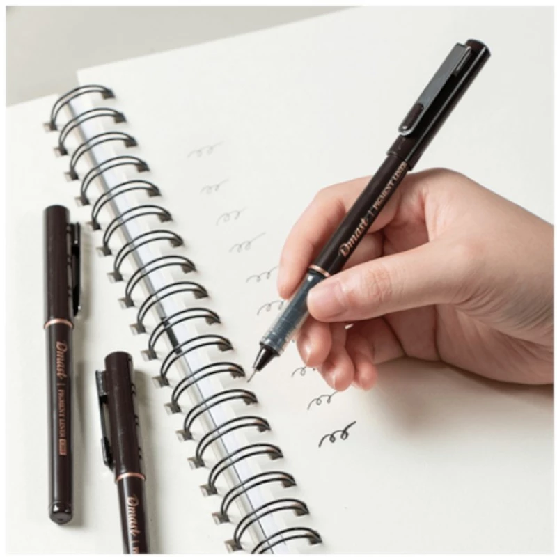 Μαρκαδόροι σχεδίου Deli Dmast Pigment Liner σετ 10τμχ μαύρο