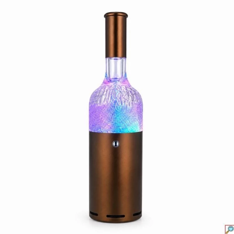 Ηχείο Bluetooth σε Σχήμα Μπουκαλιού Κρασιού με LED Φωτισμό σε Μπρονζέ Χρώμα YLT-5111