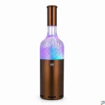Ηχείο Bluetooth σε Σχήμα Μπουκαλιού Κρασιού με LED Φωτισμό σε Μπρονζέ Χρώμα YLT-5111