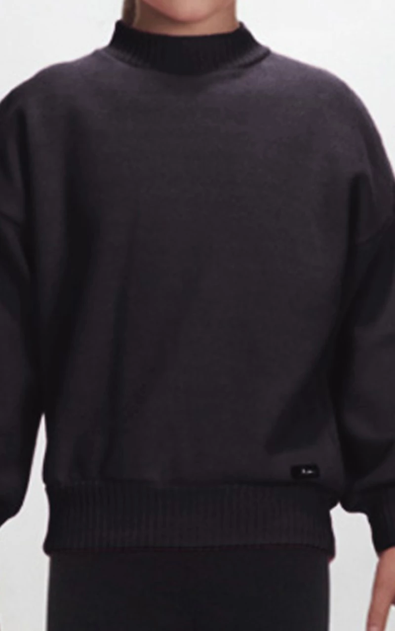 Joyce Πουλόβερ Roll Neck, Μαύρο
