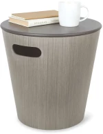 Σκαμπό Με Αποθηκευτικό Χώρο Woodrow 1009760-918 Grey Umbra Ξύλο