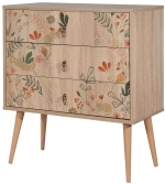 Συρταριέρα City Trio Cat 869VEL3462 80x40x89cm Multi
