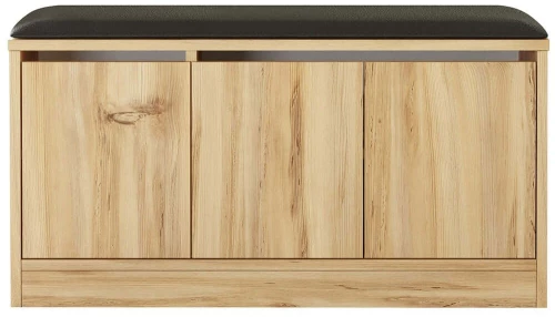 Παπουτσοθήκη - Σκαμπό 956LCS3404 89,6x35,5x45,8cm Oak Μοριοσανίδα, Μελαμίνη