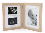 Κορνίζα Scan/Newborn 014.BB0335 Διπλή 35x22,5cm Natural Ξύλο