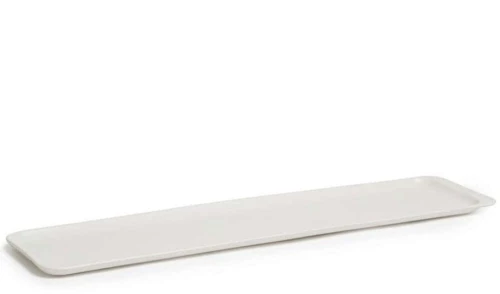 Πιατέλα Σερβιρίσματος Les Essences CO00007673 48x12x1,3cm White Comas Πορσελάνη