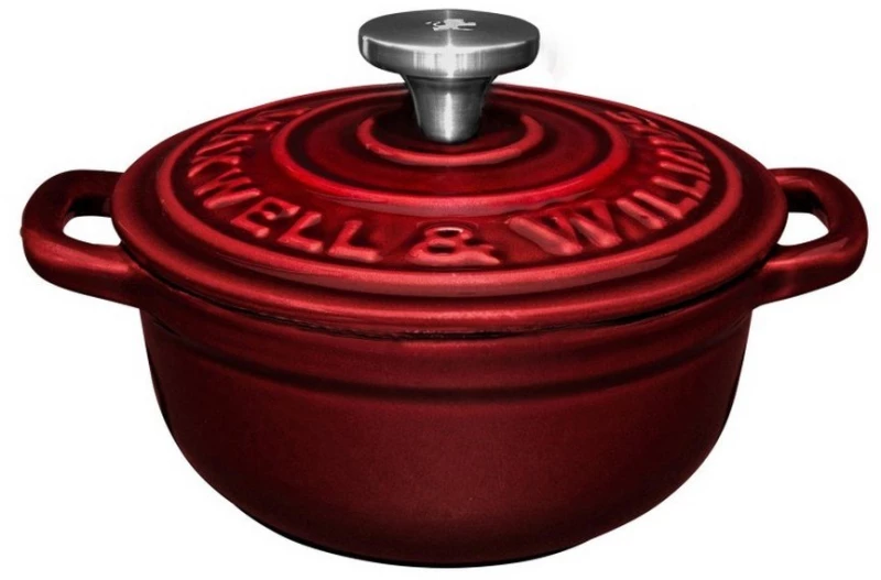 Κατσαρολάκι Ατομικό Μαντεμένιo SE0032 9.5cm / 260ml Red Merlot Maxwell&Williams 9,5cm Μαντέμι
