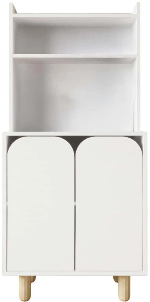 Ντουλάπι Parma 469ORN1311 70x40x155cm White Μοριοσανίδα, Μελαμίνη