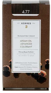 ΚΟΡΡΕΣ Korres Argan Oil Advanced Colorant 4.77 Σκούρο Σοκολατί 50ml