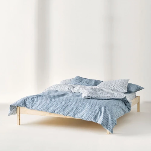 Κουβερλί Kivo Blue-White Kentia Μονό 160x240cm 100% Βαμβάκι