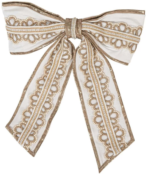 Φιόγκος 23781 45cm White-Gold