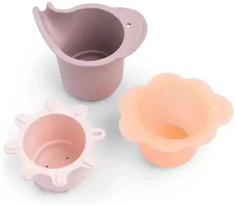 Done by Deer Παιχνίδι Δραστηριότητας 3 τεμ Water play & stacking cups Elphee Powder 12m+ BR79564