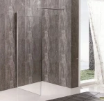 PANEL ΤΖΑΜΙ ΔΙΑ/ΝΕΣ 80*195h/8mm ME ΜΠΡΑΤΣΟ ST/ST 70-120cm - GLORIA