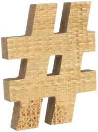 LIBERTA KAMIRA ΔΙΑΚΟΣΜΗΤΙΚΟ 16x3x20cm MDF ΦΥΣΙΚΟ RATTAN