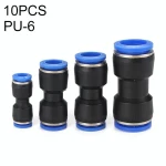 PU-6 LAIZE 10pcs PU Πλαστικό πλαστικό ευθύγραμμο πνευματικό γρήγορο σύνδεσμο τοποθέτησης (LAIZE)