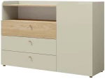 Συρταριέρα Yuki Plus 162854719 140x40x93cm Natural-Beige