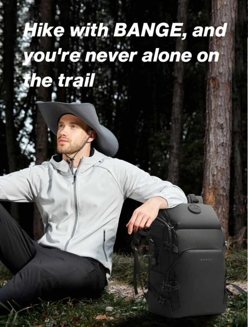 Σακίδιο Πλάτης / Backpack Bange FW230 Ορειβατικό / Τσάντα Μεταφοράς Laptop έως 15.6" 36L - Black