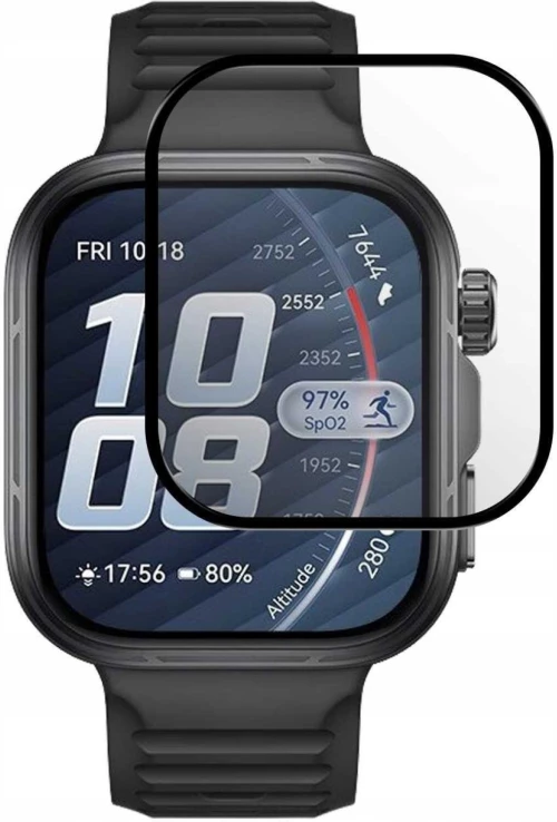 Hybrid Glass Huawei Watch Fit 5 Pro Spacecase Smartwatch Αντιχαρακτικό Προστατευτικό Υβριδικό Οθόνης - Black (5905719141424)