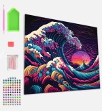 SPLAT PLANET ΣΕΤ DIAMOND PAINTING GREAT WAVE ΣΕ ΚΑΜΒΑ ΜΕ ΤΕΛΑΡΟ 30Χ40 εκ. (#SP-DM-WAVE)