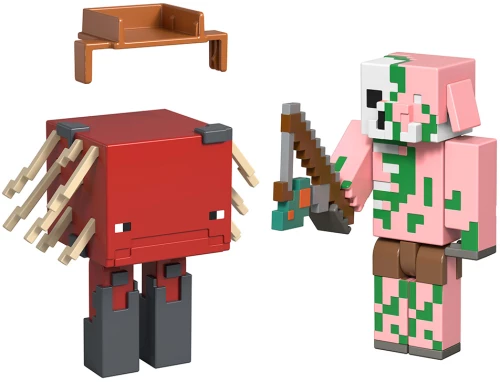 MINECRAFT ΣΕΤ 2 ΦΙΓΟΥΡΕΣ - ZOMBIFIED PIGLIN & MINECRAFT STRIDER (#JCN56)