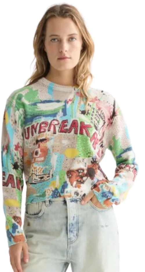 Scotch&Soda x Basquiat Printed Pullover