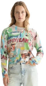 Scotch&Soda x Basquiat Printed Pullover