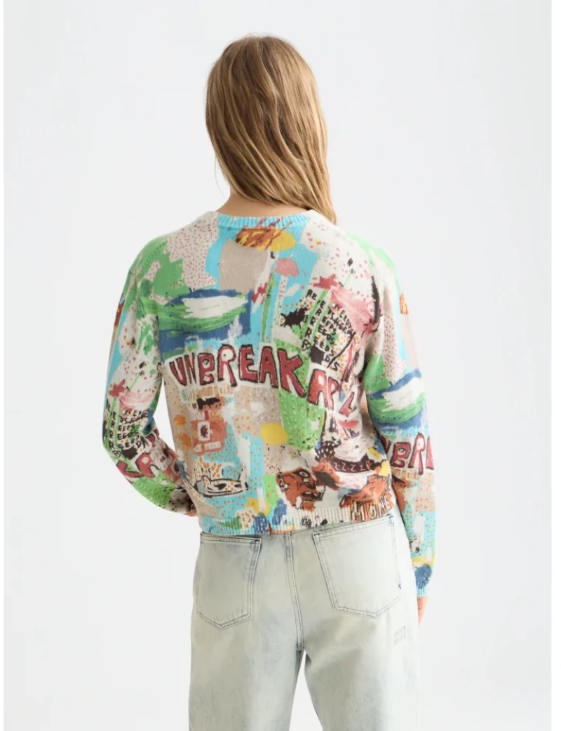 Scotch&Soda x Basquiat Printed Pullover